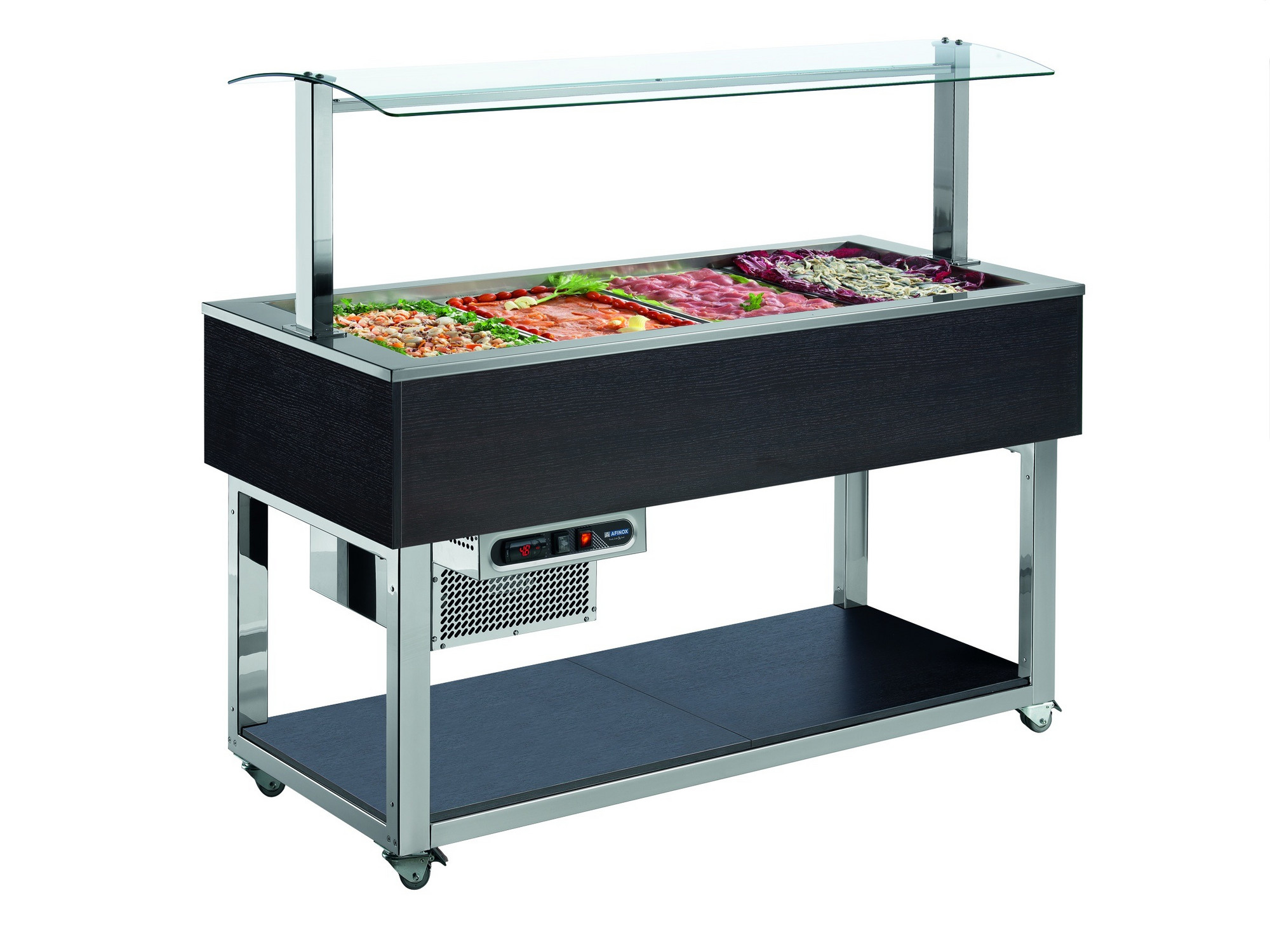 Kühlbuffet, 6/1 GN, gekühlte Wanne